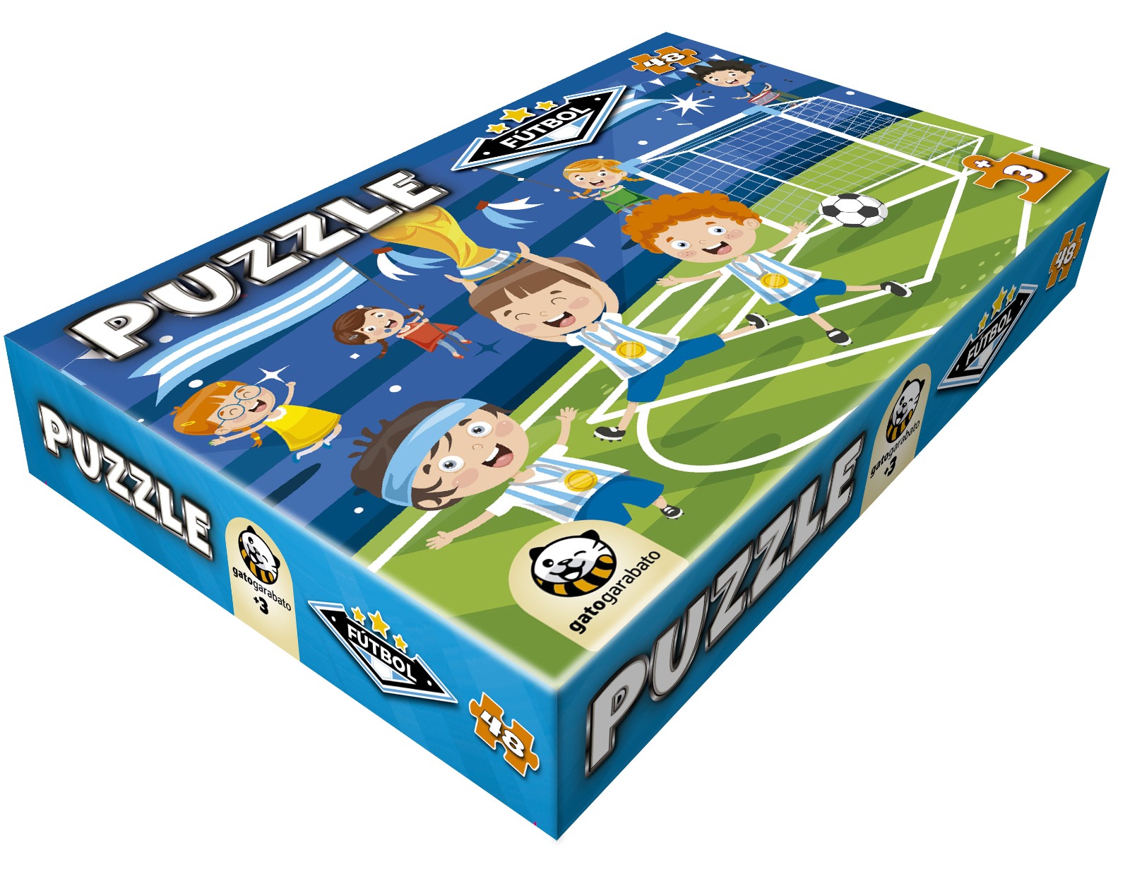 Puzzle Fútbol 48 Piezas – Gato Garabato