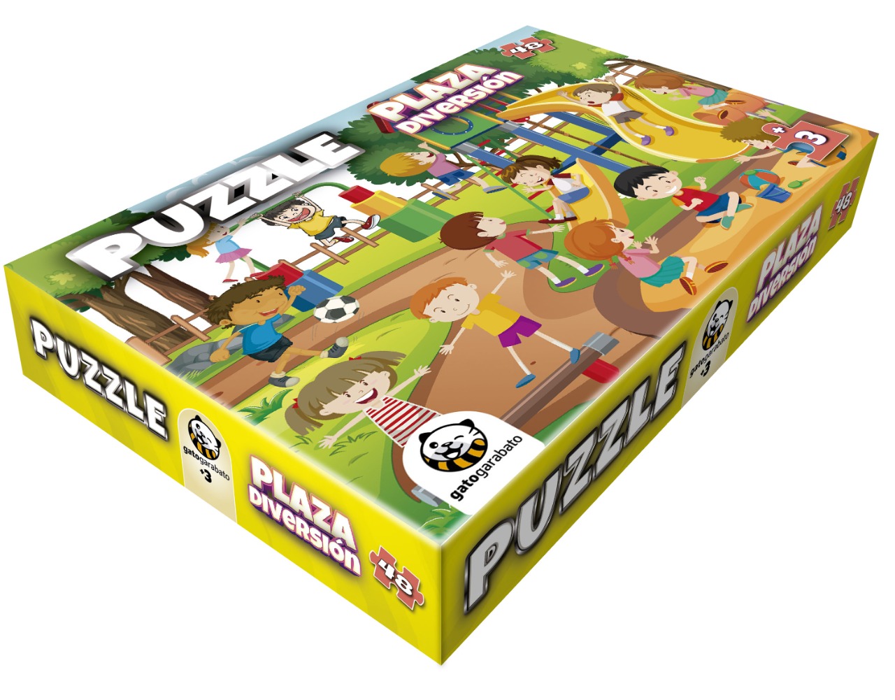 Rompecabezas Plaza 48 Piezas – Gato Garabato