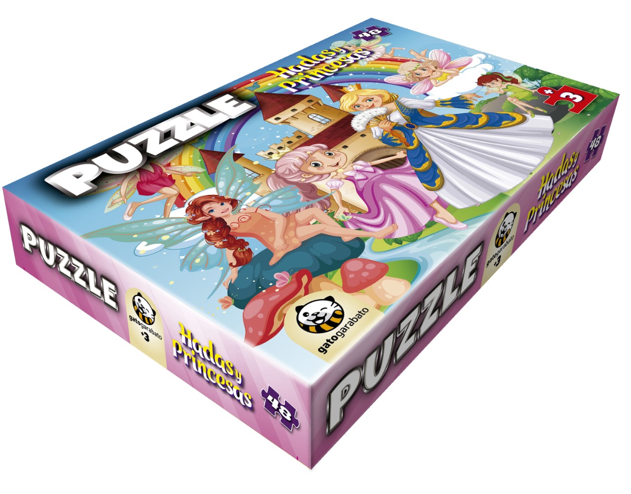 Rompecabezas Princesas Y Hadas 48 Piezas – Gato Garabato