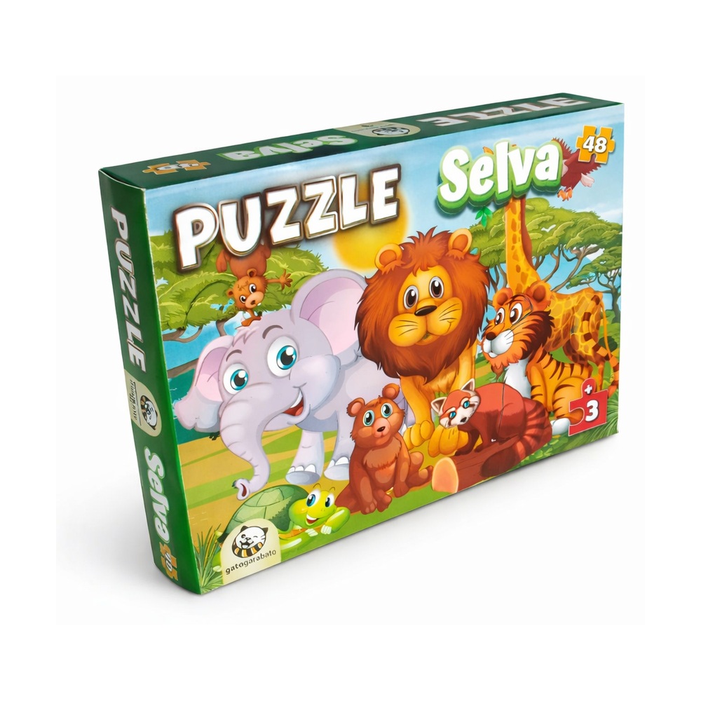 Rompecabezas Selva 48 Piezas – Gato Garabato