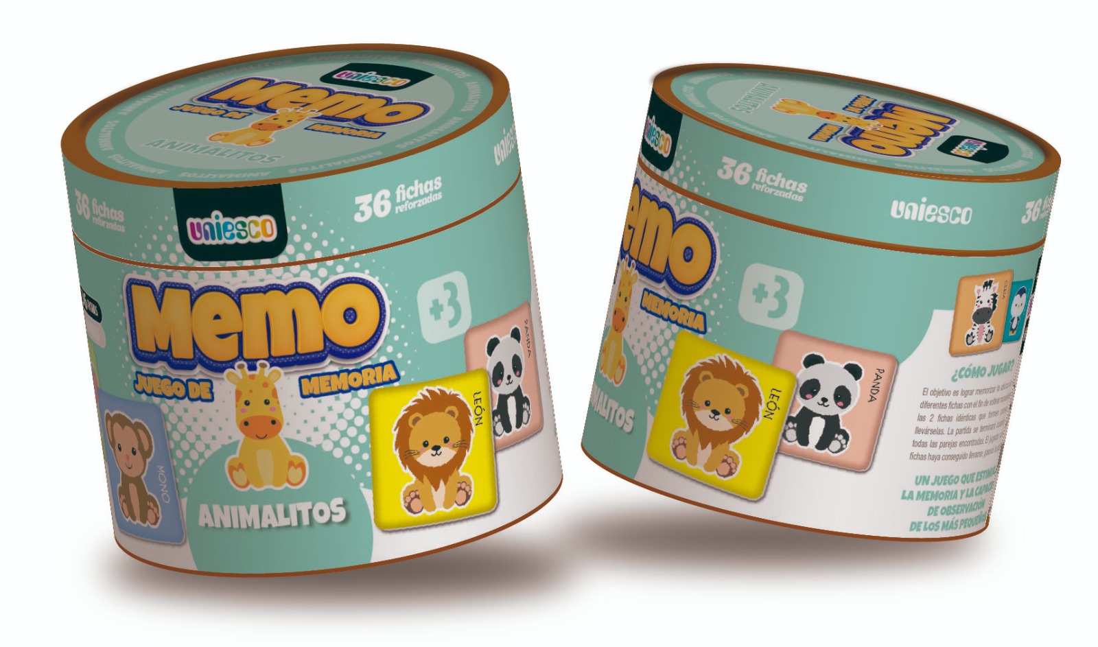Memo Animalitos 36 Fichas – Uniesco