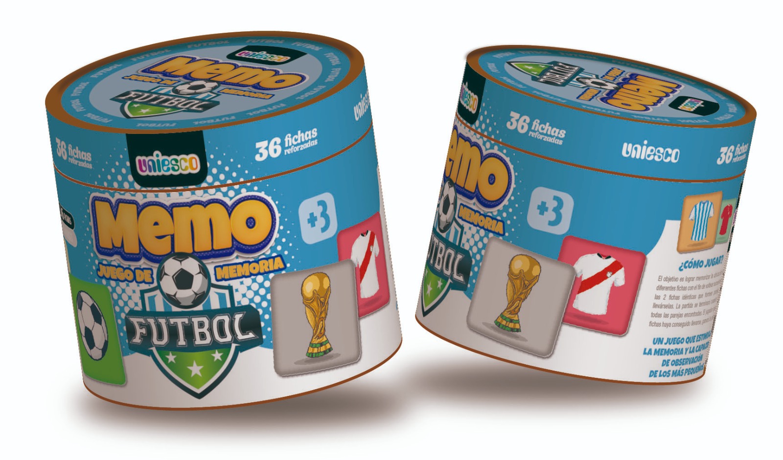 Memo Fútbol 36 Fichas – Uniesco