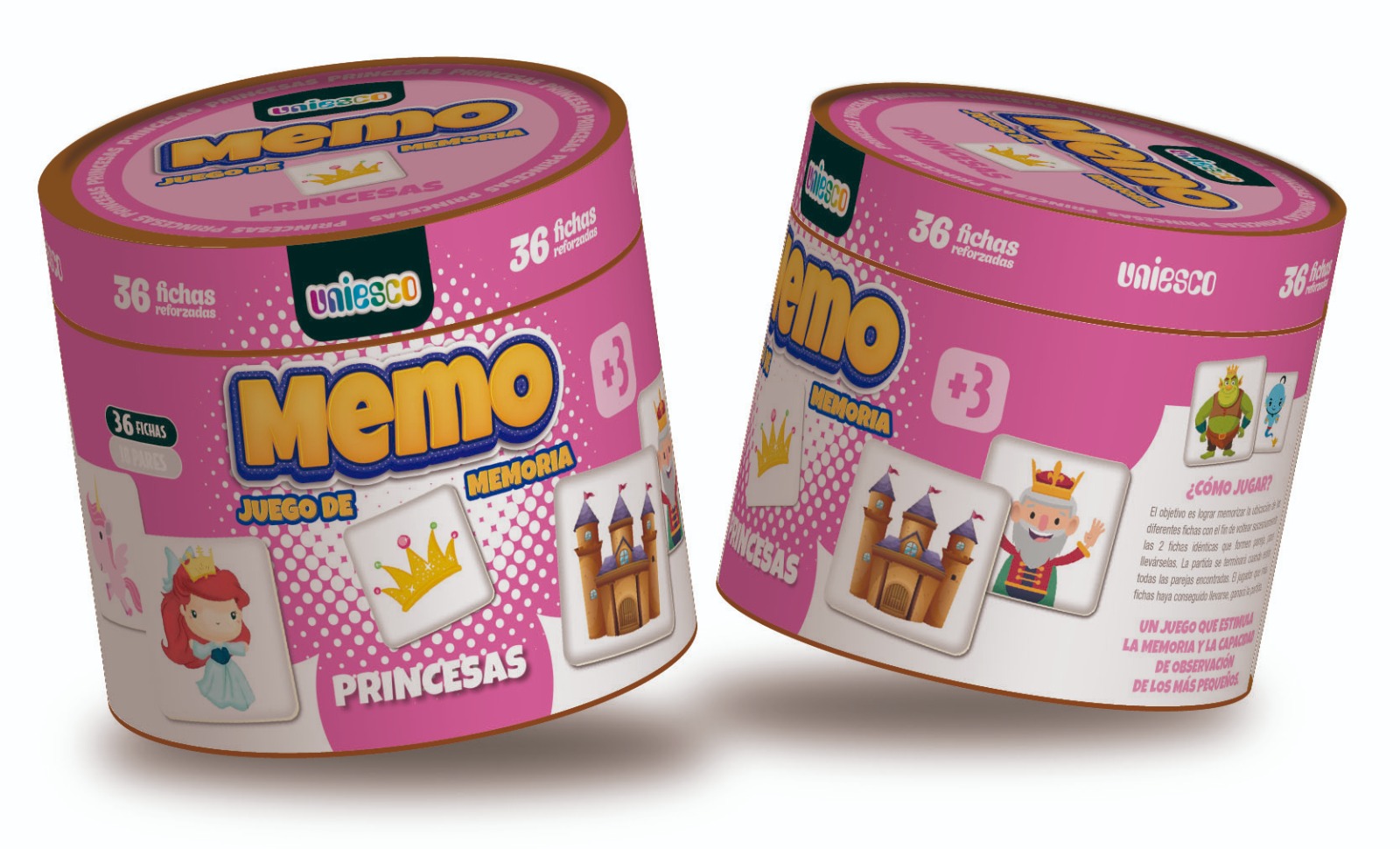 Memo Princesas 36 Fichas – Uniesco