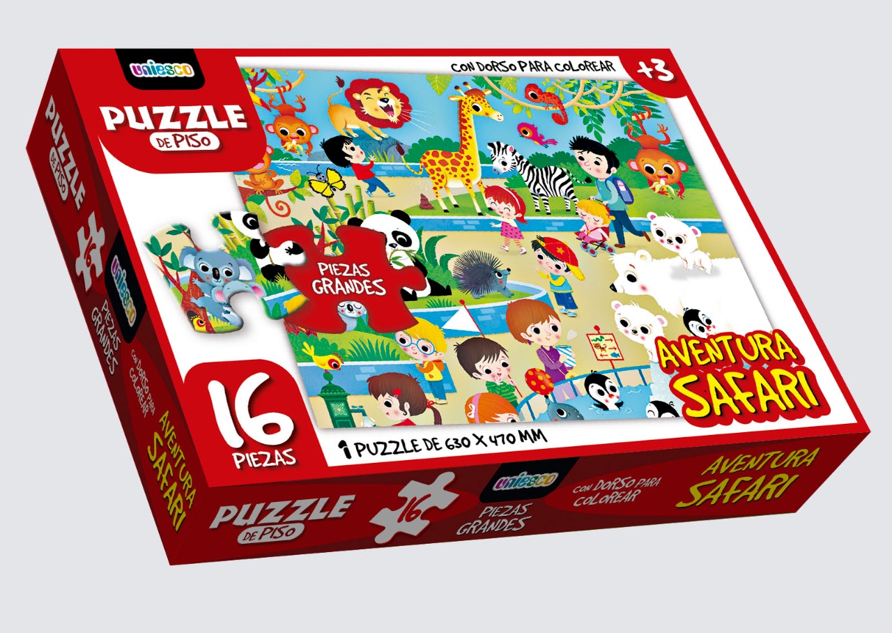 Rompecabezas Aventura Safari 16 Piezas – Uniesco