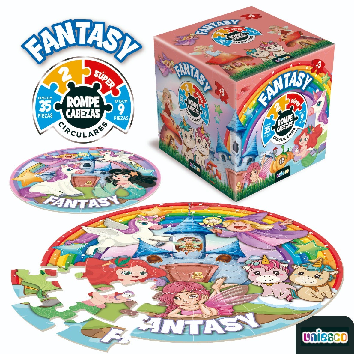 Rompecabezas Circular Fantasía 44 Piezas – Uniesco